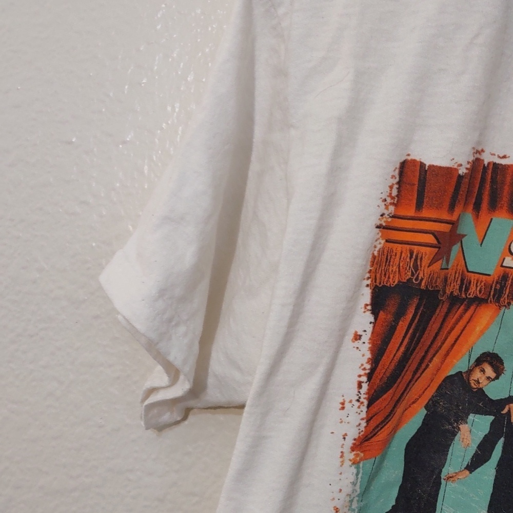 VINTAGE SLIGHTLY USED NSYNC NO STRINGS ATTACHED CONCERT TSHIRT 2000 SIZE S - Picture 5 of 9